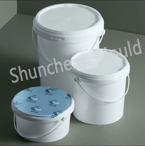 Various Sizes Plastic Paint Pail Injection Mold 4