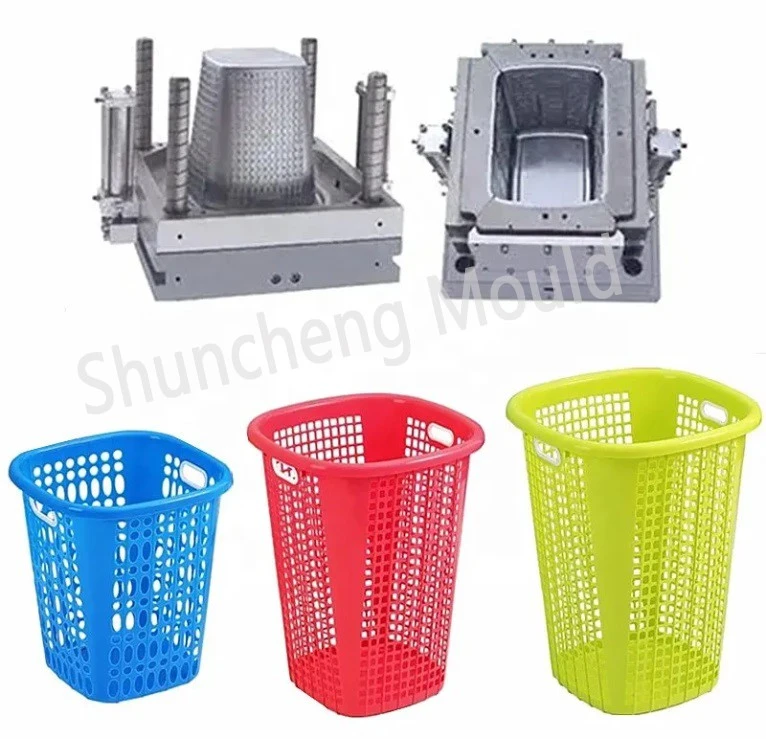 Rattan Laundry Basket Injection Mould 5