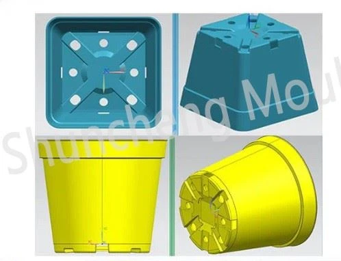 Plastic Flower Pot Injection Mold Plastic Flower Pot Injection Mold