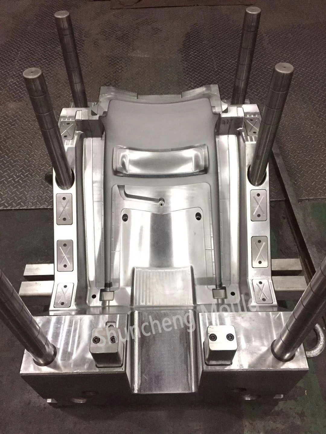 Plastic Gas assisted chair mould 1